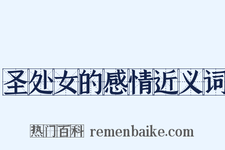 圣处女的感情近义词是什么意思的图片